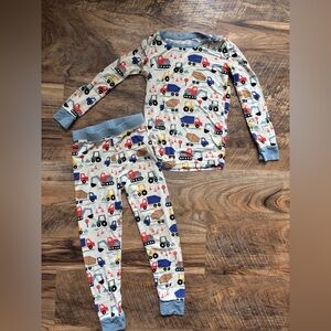 Little Sleepies Kids Construction Vehicle Pajama Set